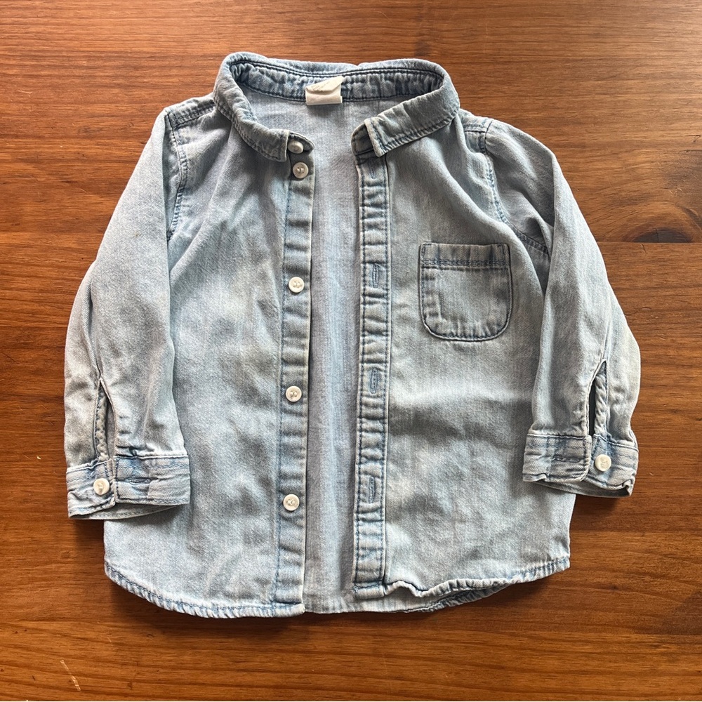 Baby GAP Light Blue Denim Kids Shirt